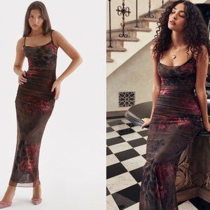 HOUSE OF CB 'Nalini' Printed Maxi Dress - Worn Once